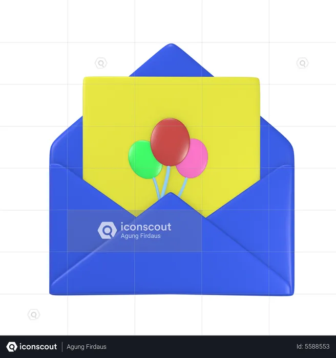 Invete Card  3D Icon