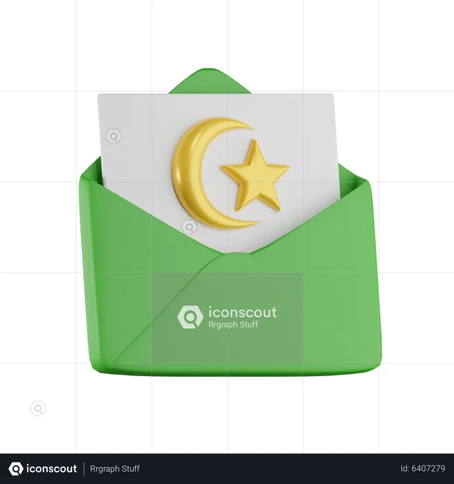 Invitación de ramadán  3D Icon