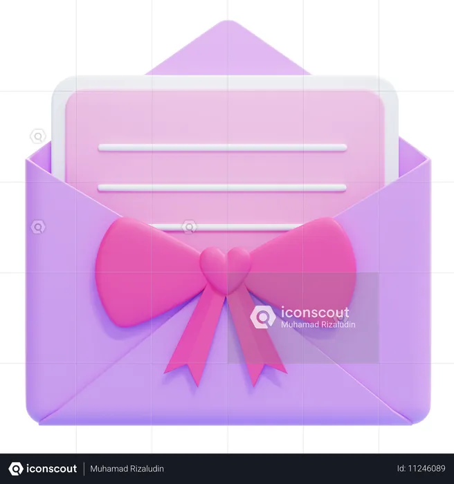 Invitation de mariage  3D Icon