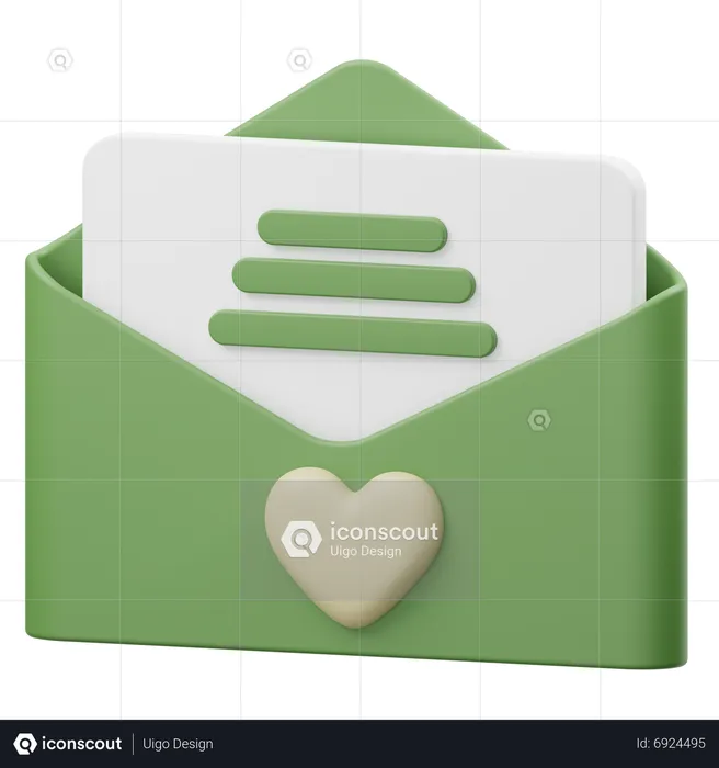 Invitation de mariage  3D Icon