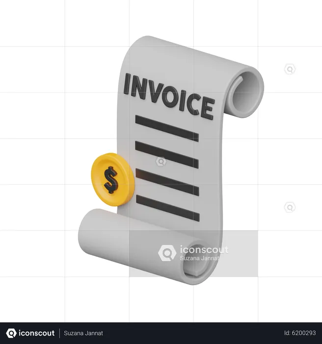 Invoice  3D Icon