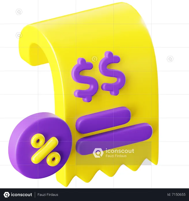 Invoice  3D Icon