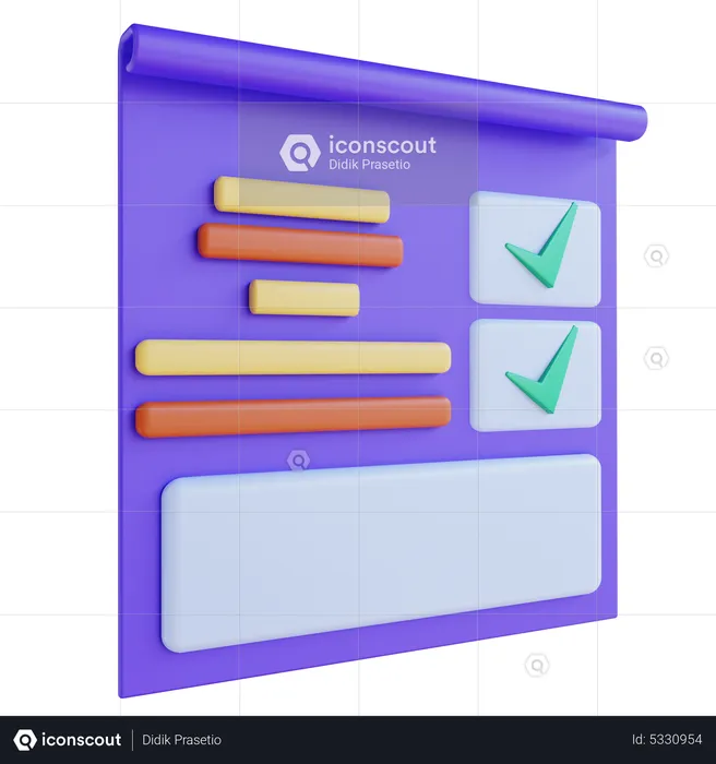 Invoice  3D Icon