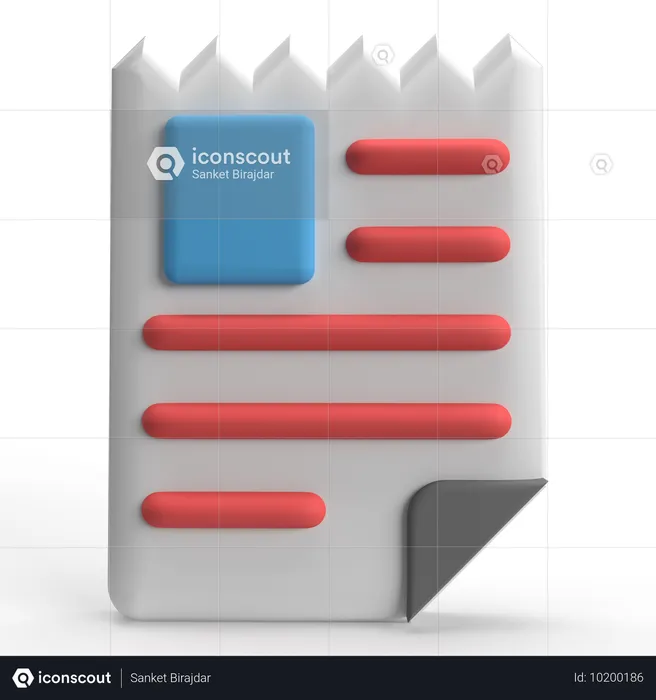 Invoice  3D Icon