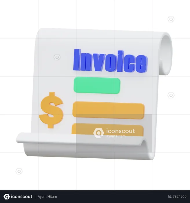 Invoice  3D Icon