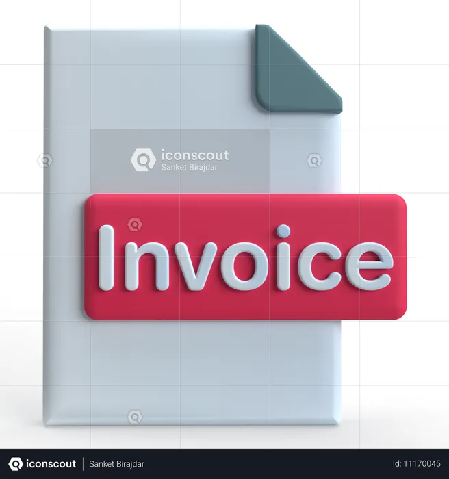 Invoice  3D Icon