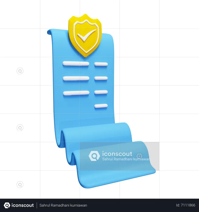 Invoice  3D Icon