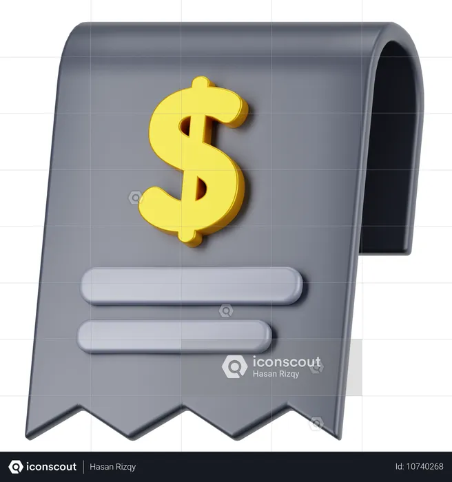 Invoice  3D Icon