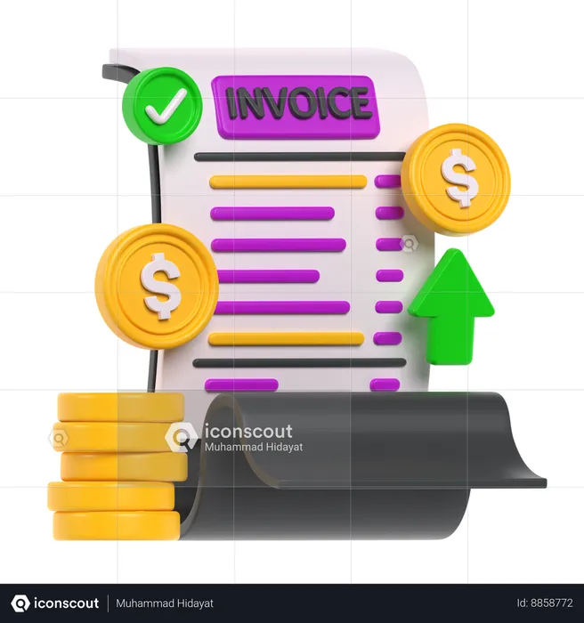 Invoice  3D Icon