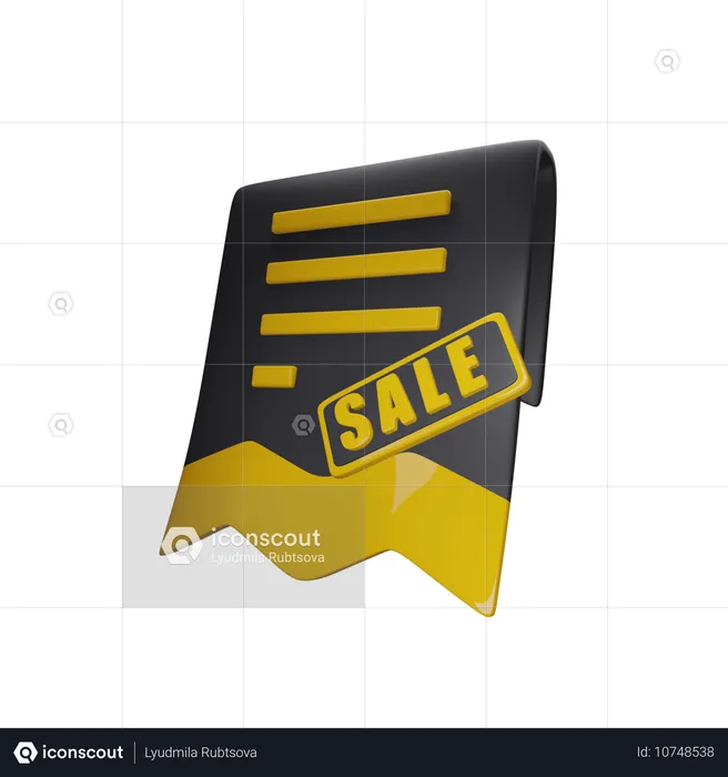 Invoice  3D Icon