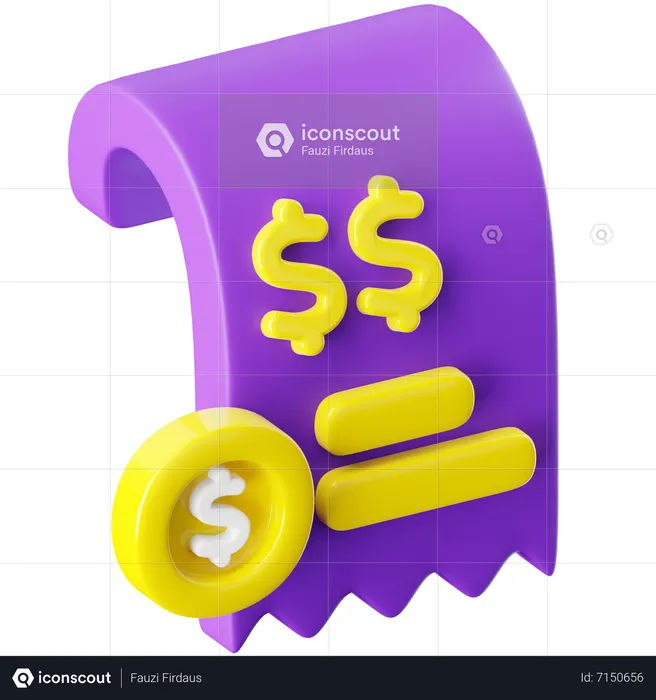 Invoice  3D Icon