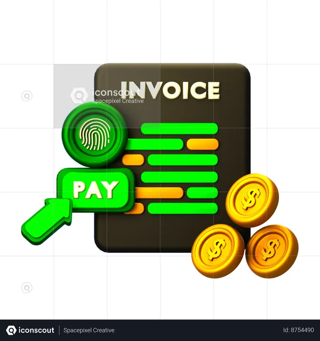 Invoice Bill  3D Icon