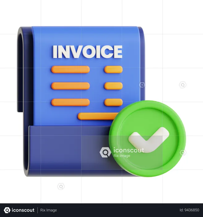 Invoice payments  3D Icon