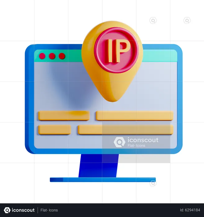 IP Adresse  3D Icon