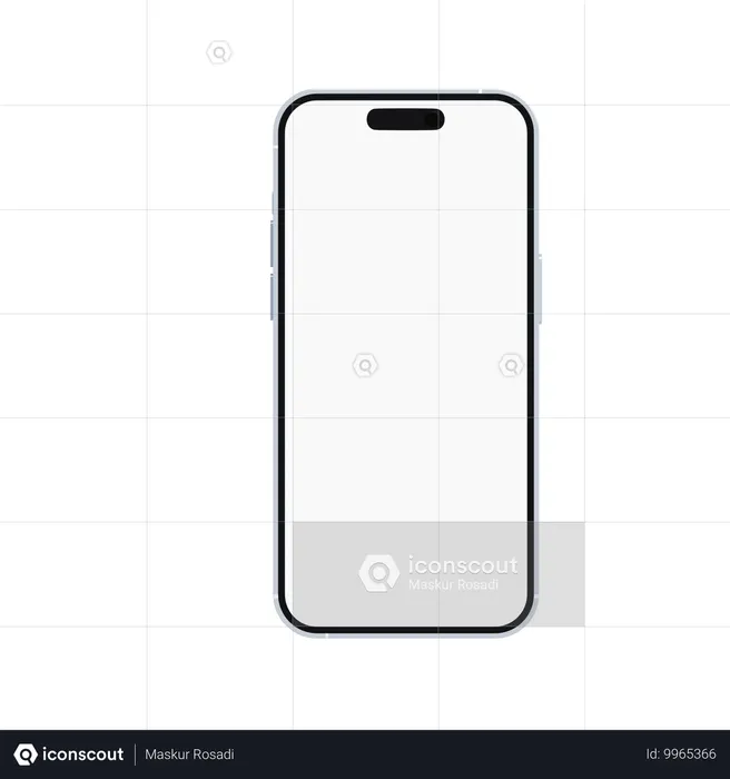 Iphone Blue  3D Icon