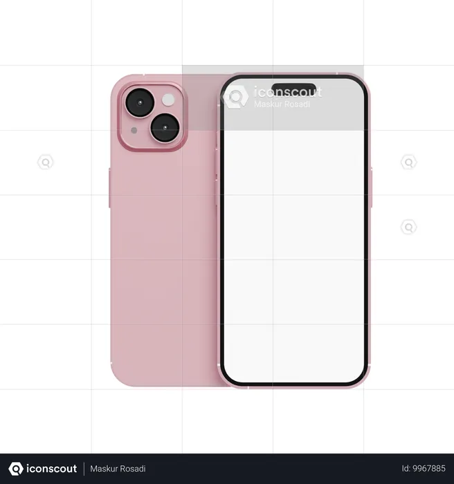 Iphone Pink  3D Icon