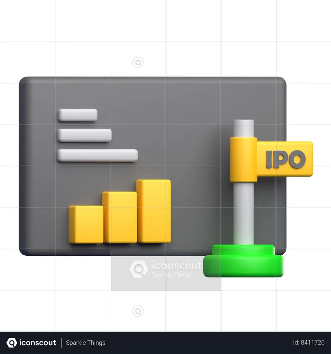 IPO  3D Icon