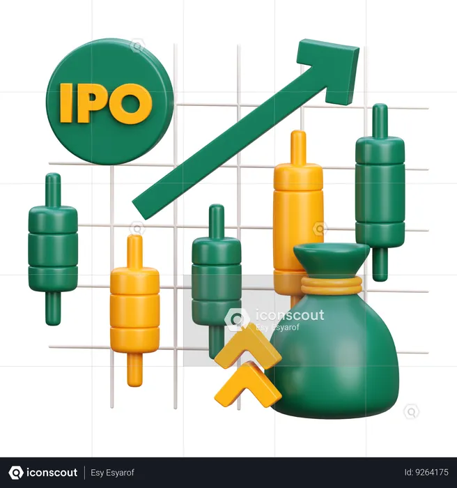 Crescimento do IPO  3D Icon