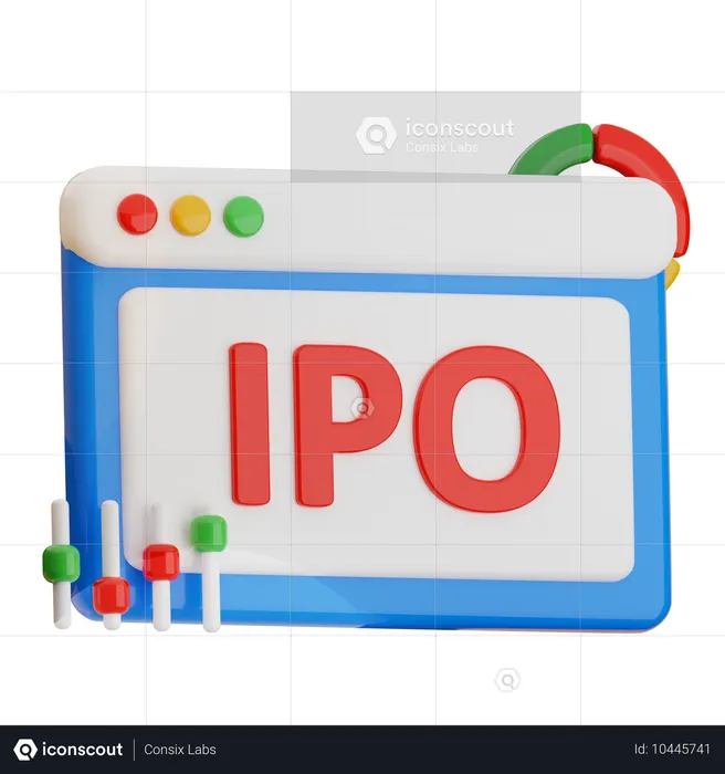 Ipo Growth  3D Icon