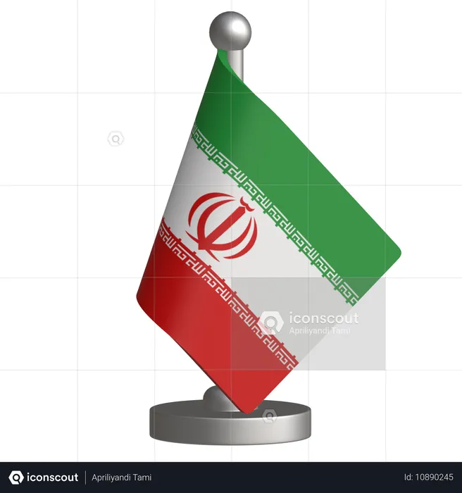 イラン 卓上旗  3D Icon