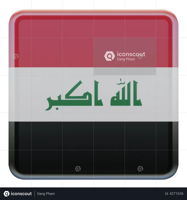 Iraq Flag Flag 3D Illustration