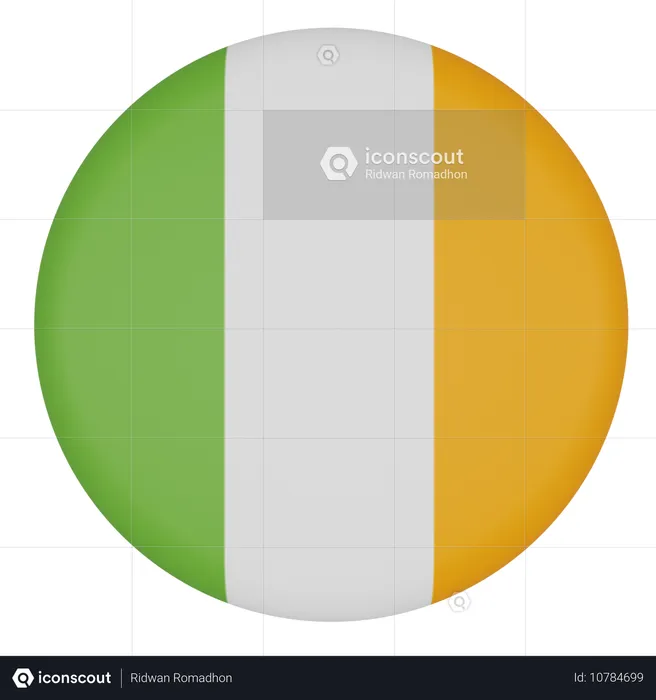 アイルランド Flag 3D Icon