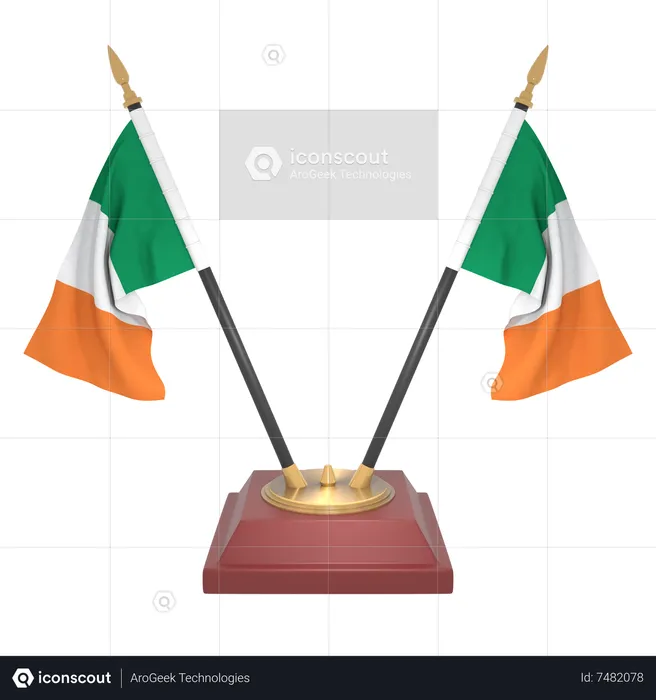 Ireland Flag 3D Icon