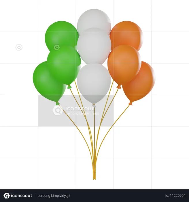 Ireland Balloon  3D Icon