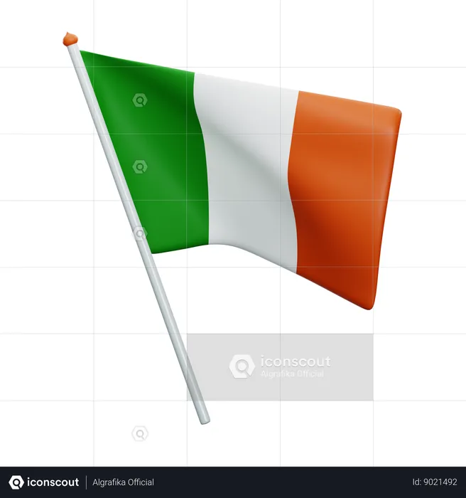 Ireland Flag  3D Icon