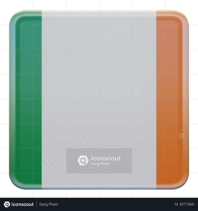 Ireland Flag Flag 3D Illustration