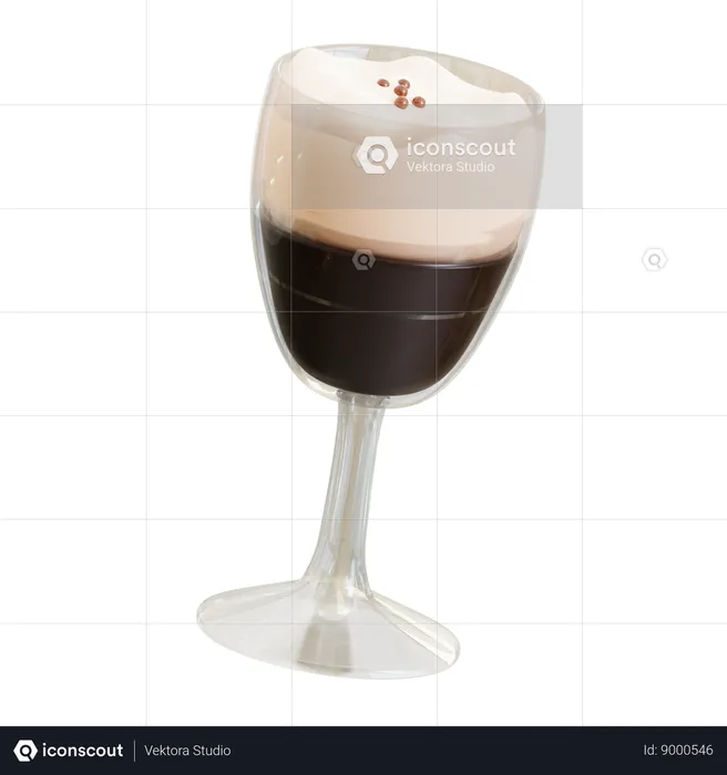 Irish Coffee  3D Icon