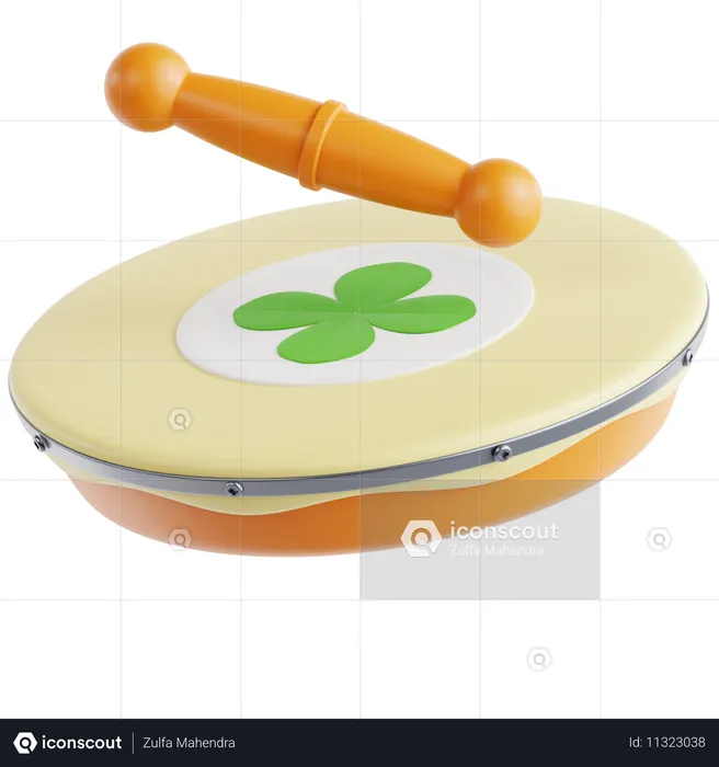 Irish Drum  3D Icon