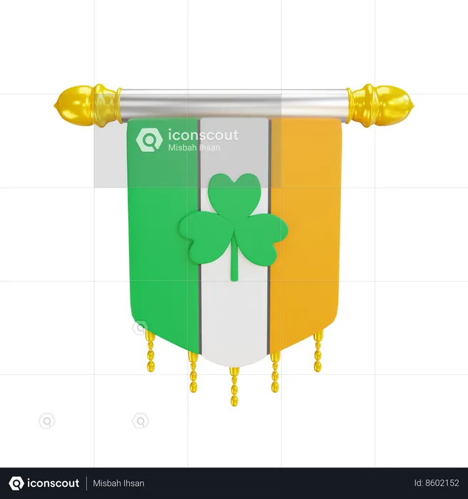 Irish Flag  3D Icon