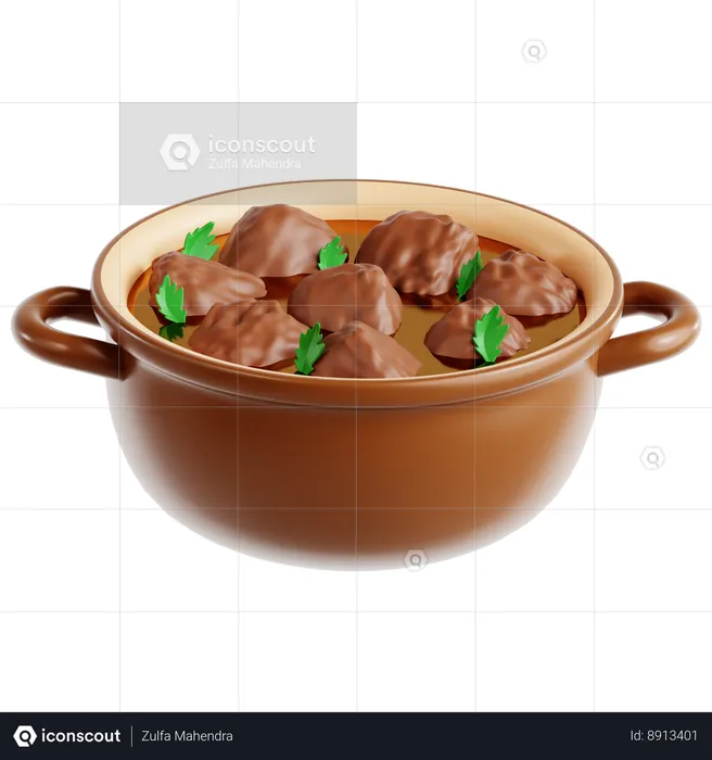 Irish Stew  3D Icon