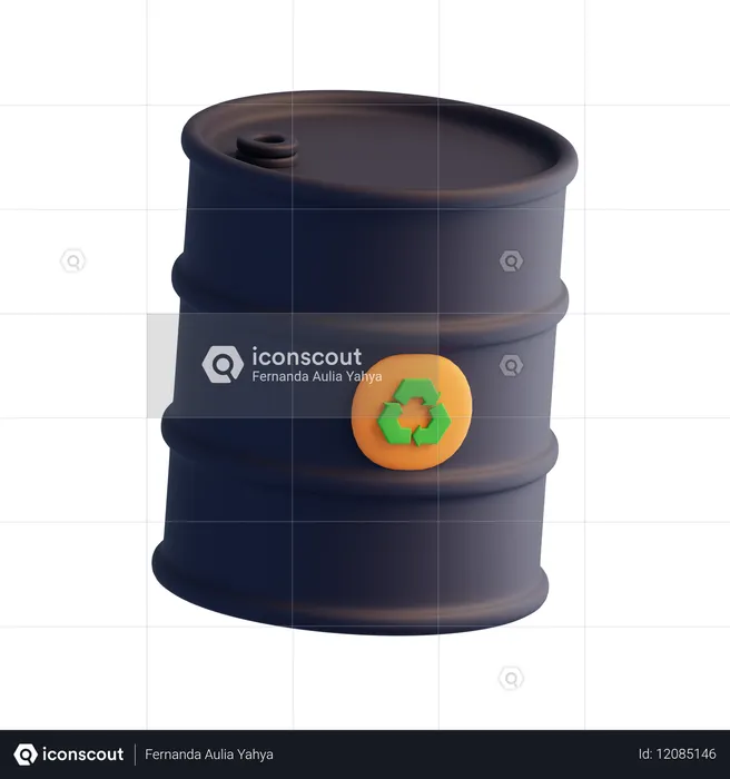 Iron Barrel  3D Icon