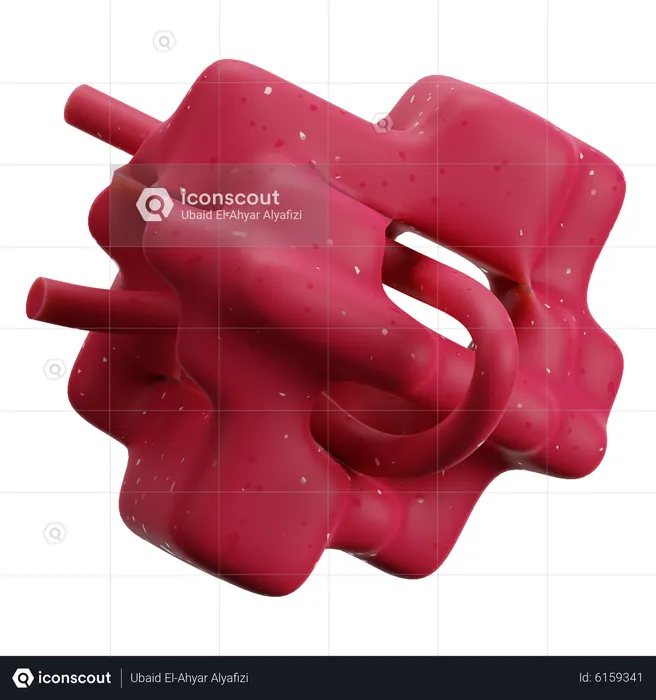 Irregular Abstract  3D Icon