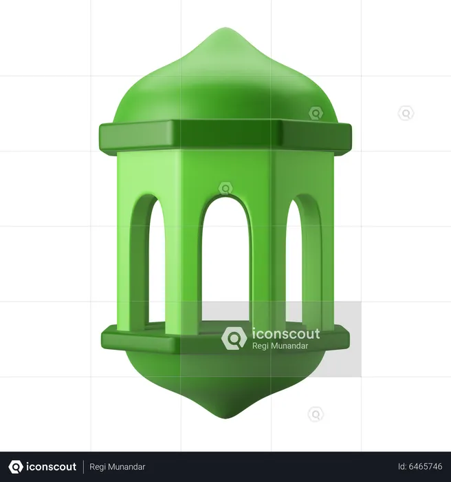 Islam Lantern  3D Icon