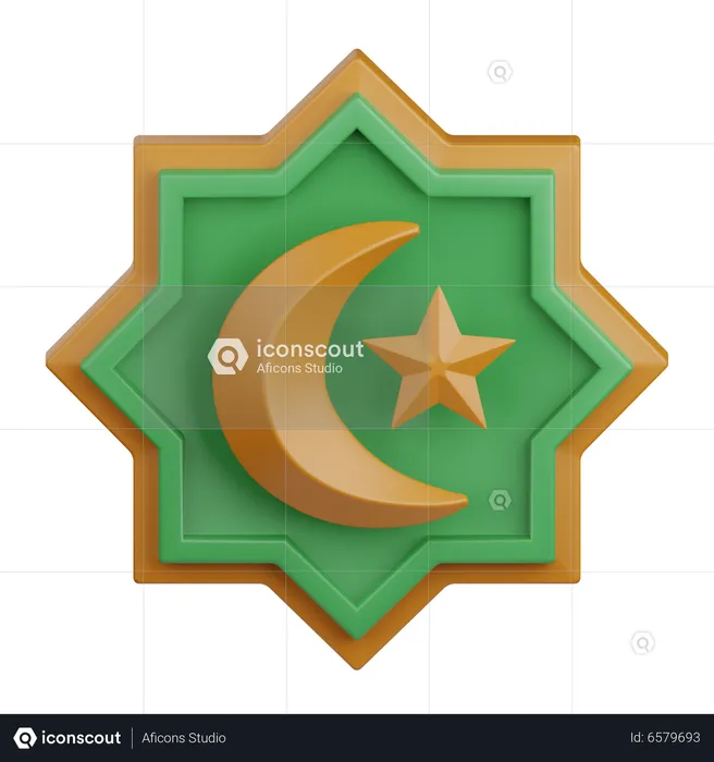 Islam Symbol  3D Icon