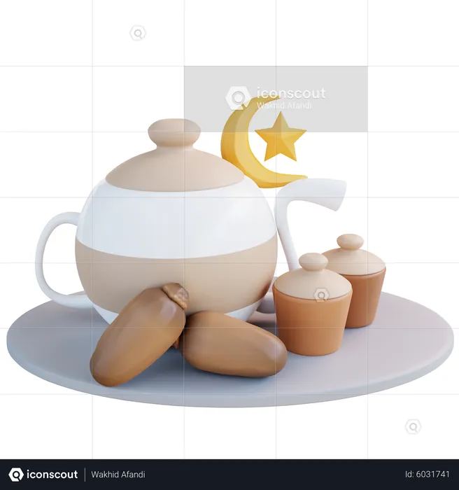 Islamic Breakfast  3D Icon