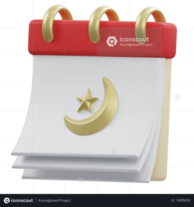 Islamic Calendar  3D Icon