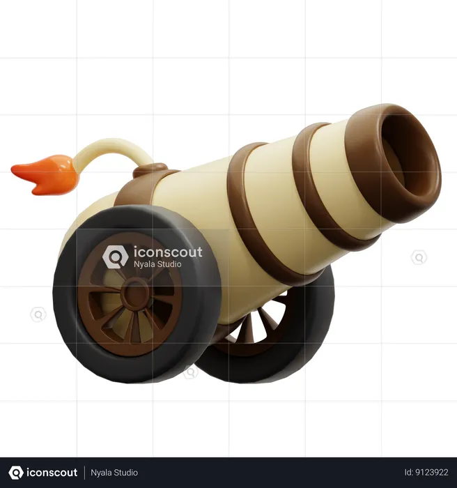 Islamic Cannon  3D Icon
