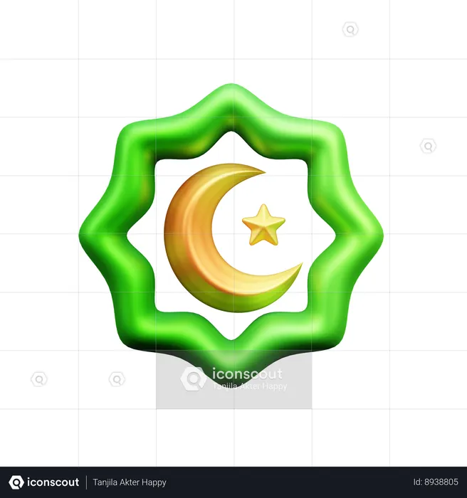 Islamic Decoration  3D Icon