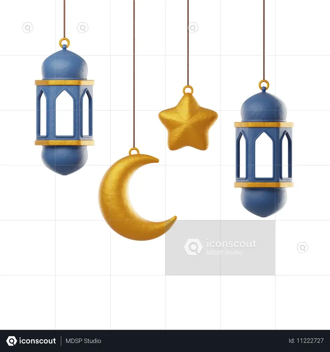 Islamic Decoration  3D Icon