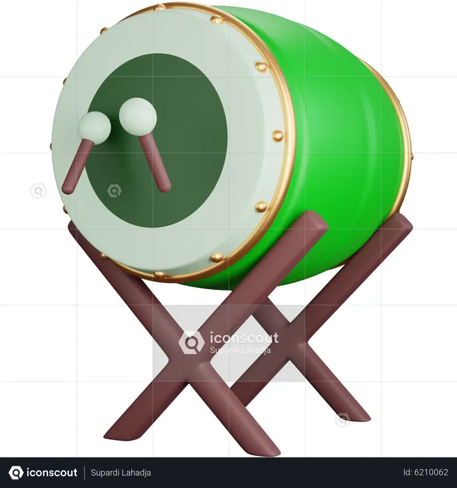 Islamic Drum  3D Icon