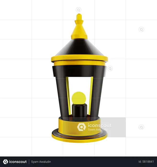 Islamic Lamp  3D Icon