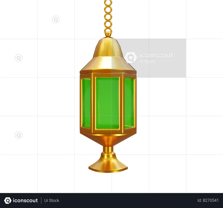 Islamic Lantern  3D Icon