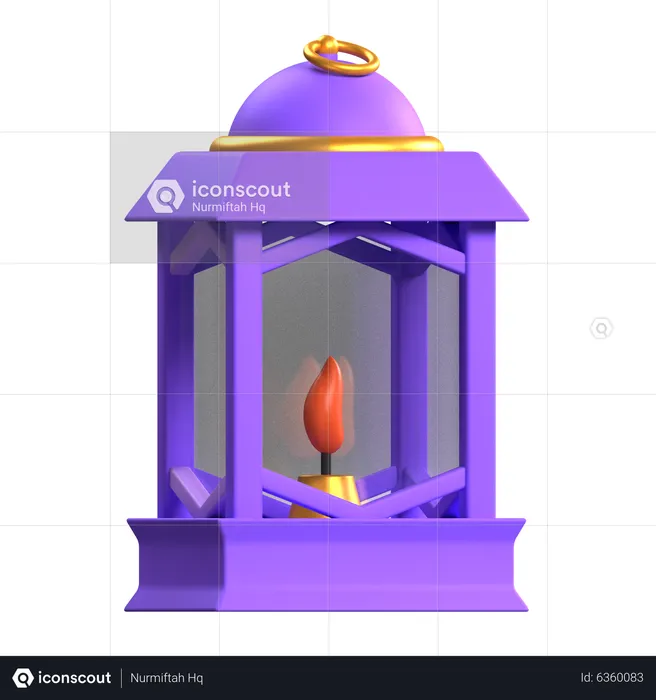 Islamic Lantern  3D Icon