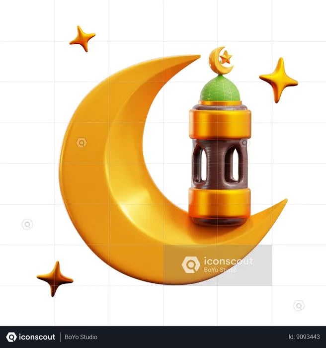 Islamic Lantern  3D Icon