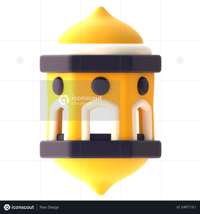 Islamic Lantern  3D Icon