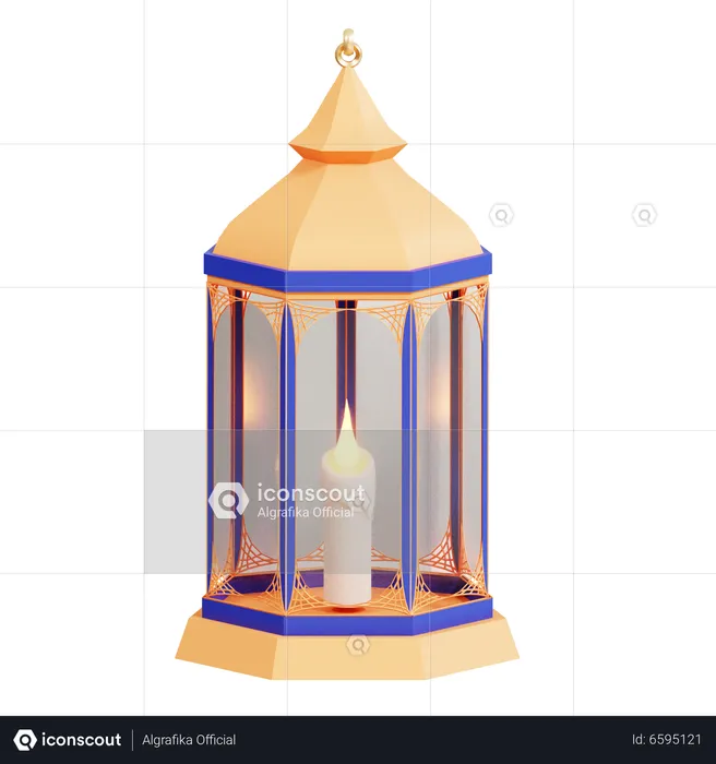 Islamic Lantern  3D Icon